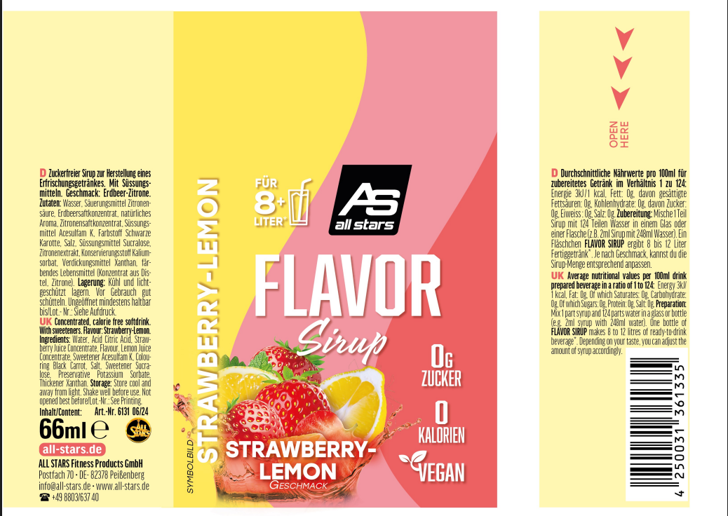 ALL STARS - Flavor Sirup