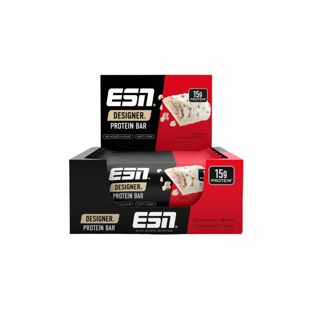ESN Designer Bar Premium Box, 12 Riegel (45g) (KANN BEI HEISSEN TEMPERATUREN BEI DER LIEFERUNG SCHMELZEN)